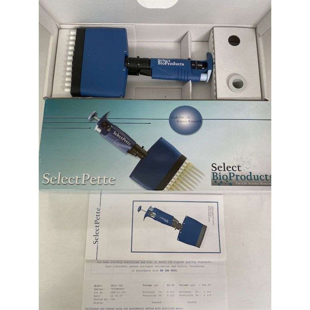 Multichannel Micropipette, Gilson Tip, 12 Channels, 5-50 ul