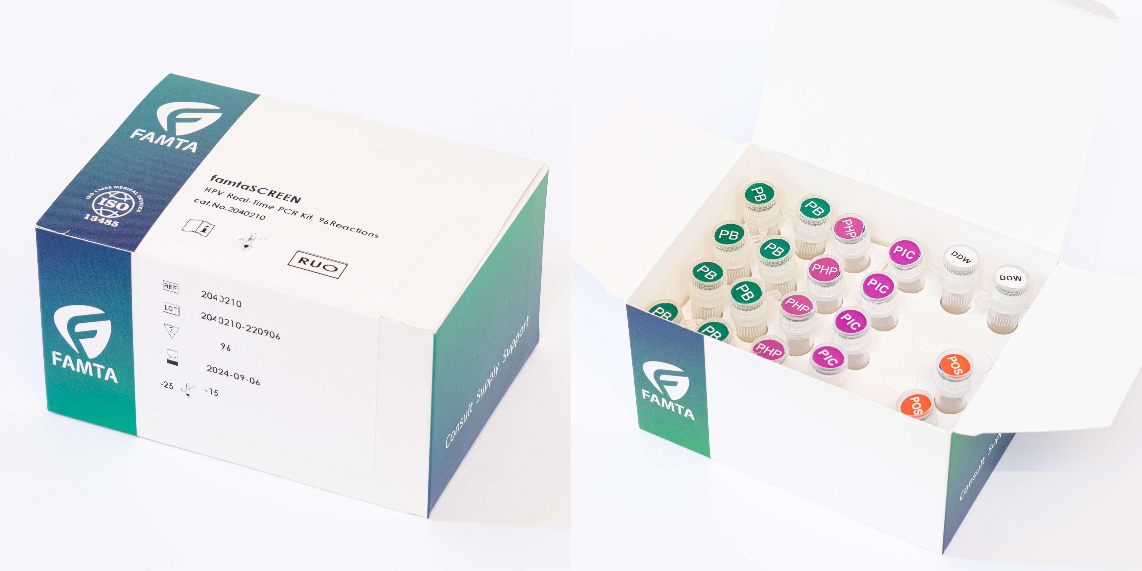 کیت تشخیص مولکولی جهت غربالگری HPV - famtaSCREEN HPV Real Time PCR Kit - FAMTA - کیت - سلولی و مولکولی - فام‌تن آزما