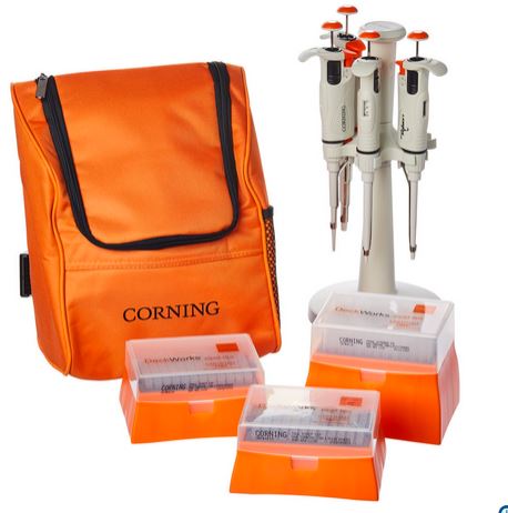 ست سمپلر 4 عددی - Kit, includes P10, P20, P200, P1000 pipettors and  - کورنینگ - دستگاه - سلولی و مولکولی - وندا طب