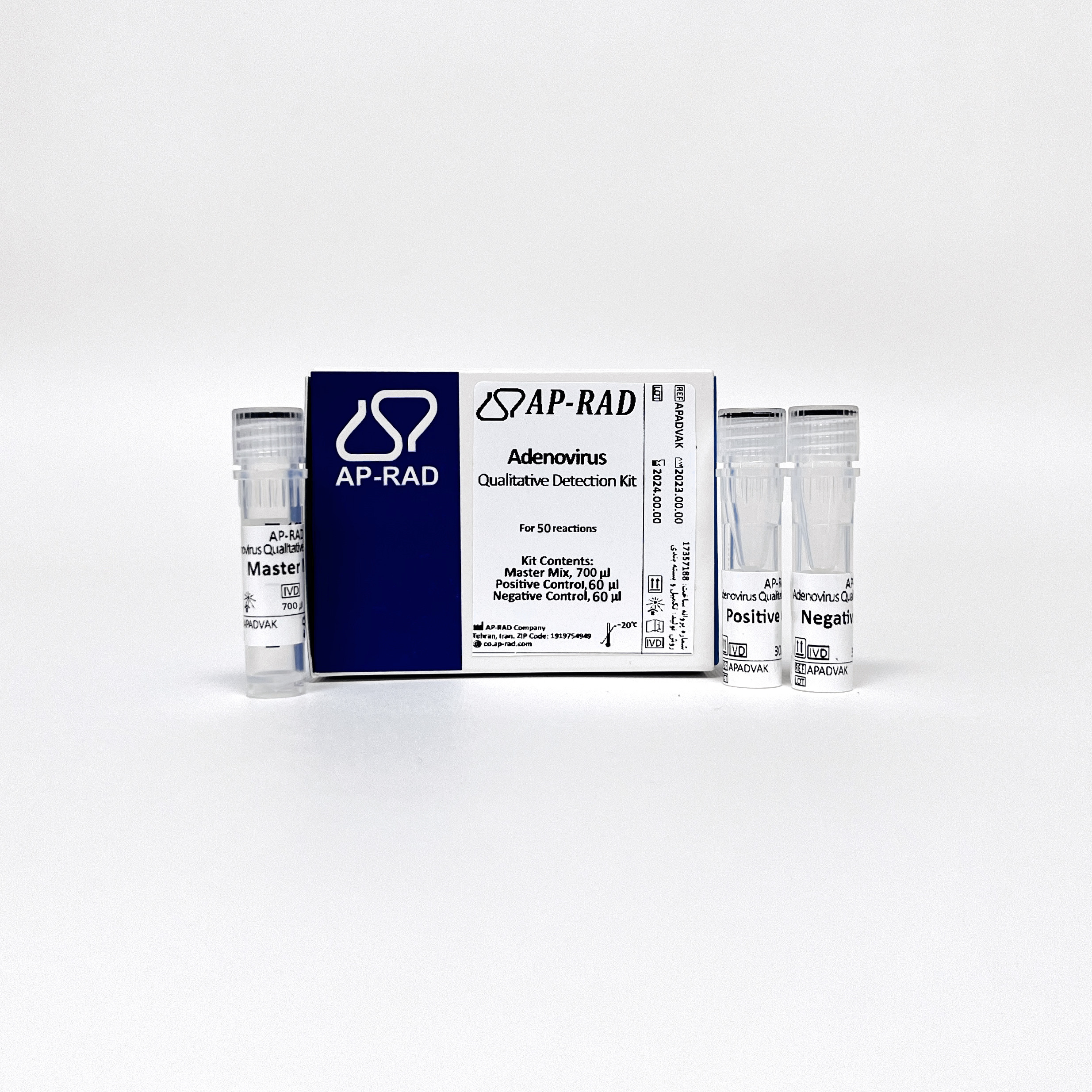 Adenovirus Qualitative Detection PCR Kit - Adenovirus Qualitative Detection PCR Kit - AP-RAD - کیت - سلولی و مولکولی - پژوهش و توسعه امیر پیوند